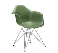 Vitra Chaise Eames Plastic Armchair DAR RE vert, Designer Charles & Ray Eames, 63x83x59 cm