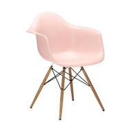 Vitra Chaise Eames Plastic Armchair DAW RE rose, Designer Charles & Ray Eames, 63x83x59 cm