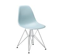 Vitra Chaise Eames Plastic Side Chair DSR RE gris, Designer Charles & Ray Eames, 46.5x83x55 cm