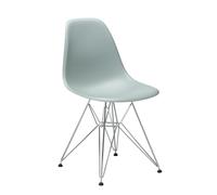 Vitra Chaise Eames Plastic Side Chair DSR RE gris, Designer Charles & Ray Eames, 46.5x83x55 cm