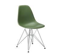 Vitra Chaise Eames Plastic Side Chair DSR RE vert, Designer Charles & Ray Eames, 46.5x83x55 cm