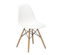 Vitra Chaise Eames Plastic Side Chair DSW blanc, Designer Charles & Ray Eames, 46.5x83x55 cm