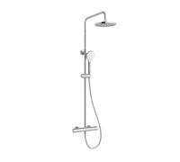 Vitra - Colonne de douche thermostatique chrome ronde AquaHeat Joy 200 (A47298EXP)