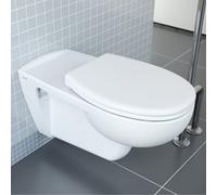 Vitra Conforma mur à récurer WC 5813B003-0075 35,5x70cm, accessible en fauteuil roulant, hauteur de siège 48cm, blanc