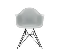 Chaise avec accoudoirs Eames Plastic DAR RE noir basic dark powder coated eiffel tower base/ felt gliders black