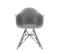Vitra DAR Eames Plastic Armchair - gris granit RE - noir