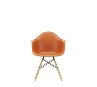 Vitra DAW Eames Plastic Armchair - orange rouille RE - érable jaune