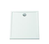 Vitra douche 89010 90x90x3cm, plat, carré, blanc minérale, match1, sans antidérapant