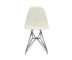 Vitra DSR Eames Plastic Side Chair - noir basique enduit de poudre - galet RE