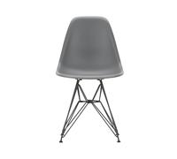 Vitra DSR Eames Plastic Side Chair - Patins en feutre pour sols durs noirs - noir basique enduit de poudre - granite grey RE
