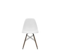 Vitra DSW Eames Plastic Side Chair - coton blanc RE - érable foncé