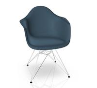 Vitra Eames Plastic Arm Chair DAR Chaise Vitra Chromé - Bleu mer - 4055737258190