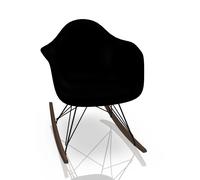 Vitra Eames Plastic Arm Rocking Chair RAR fauteuil à bascule érable noir foncé-noir profond - VITRA 44036500 95 30 12