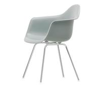Vitra Eames Plastic DAX Chaise de Salle à Manger avec Accoudoirs Gris Clair