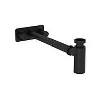 Vitra ensemble de siphon design pluriel A4515936 noir mat, avec vannes d'angle à gauche et à droite
