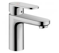 Vitra - Ensemble Lavabo 45x40 cm avec trou pour robinetterie au milieu + Mitigeur Vernis Blend avec tirette et vidage synthétique