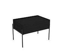 Vitra Equal 64107 63 x 42 cm, suspendu, sur pied, avec corps en chêne noir