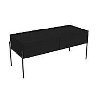 Vitra Equal meuble bas 64111 102 x 42 cm, suspendu, 2 coulissants, avec corps chêne noir