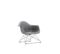Vitra Fauteuil en plastique Eames LAR - chrome brillant - granite grey RE