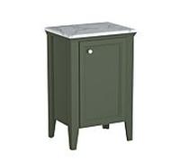 Vitra haute 65811 53,5x39,5x83cm, droite, sur pied, corps vert vintage, laqué