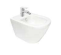 Vitra Integra bidet suspendu 35,5x54 cm + trop-plein + Optima Cube Way by Siko Mitigeur bidet (7042-0288CU235)