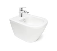 Vitra Integra bidet suspendu et trop-plein, 35,5x54 cm + Grohe Mitigeur monocommande 1/2" (7042-0288G23331000)