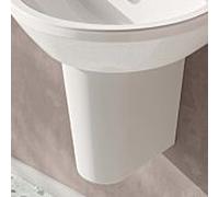 Vitra Integra demi-colonne 5315L003-0156 blanc , avec fermeture à ressort, pour lave-mains