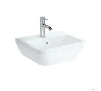Vitra - Integra Lavabo 45x40 cm avec trou pour robinetterie au milieu, Blanc (7047-003-0001)