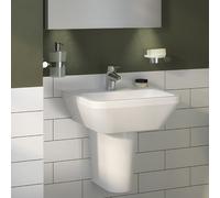 Vitra Integra lave-mains 7047L003-0041 45x40cm, blanc , sans trop-plein / trou pour robinet au milieu
