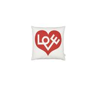 VITRA Kissen Graphic Print Love 40x40cm blanc