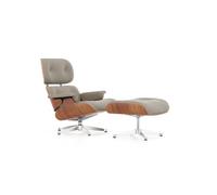 Vitra Lounge Chair & Ottoman - poli - Cuir premium F sable - Cerisier américain