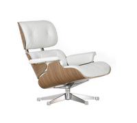 Vitra Lounge Chair XL blanc, Designer Charles & Ray Eames, 84x89x85-92 cm