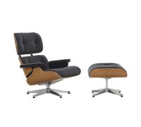 Vitra Lounge Chair XL et Ottoman gris, Designer Charles & Ray Eames, 84/63x89/42x85-92/56 cm