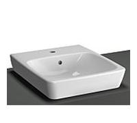 Vitra Metropole Countertop lave-mains 5660B003-0973 40x46cm, trou de coulée au sol, blanc , avec trop - plein