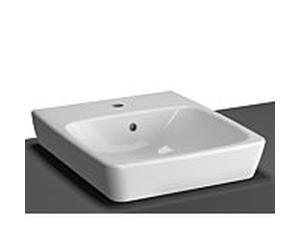 Vitra Metropole Countertop lave-mains 5660B003-0973 40x46cm, trou de coulée au sol, blanc , avec trop - plein