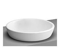 Vitra Metropole de bassin de la tour 5940B003-1398 de 44,5cm, rond, sans trou de coulée, blanc , sans trop - plein