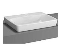 Vitra Metropole poser 5662B003-0937 blanc , 60x46cm, sol, trou pour robinetterie au milieu