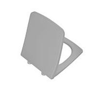 Vitra Metropole Slim Wrap siège WC 132-476R009 avec mécanisme de fermeture amortie et dégagement rapide, amovible, gris pierre mat