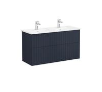 Vitra - Meuble de salle de bain avec lavabo Vitra Root 120x67x46 cm bleu mat (ROOTG120BINTS)
