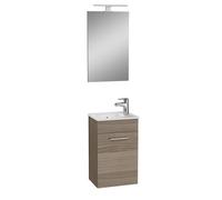 Vitra - Mia ensemble meuble 39x61x28 cm avec miroir, lavabo et éclairage LED, Cordoba (MIASET40C)