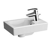 Vitra Options lave-mains 5869B003-0001 38,5x25cm, débordement / trou à droite , blanc