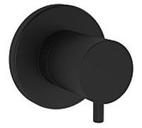 Vitra Origin A4145836 noir mat, vanne d'arrêt dissimulée, 80x80mm