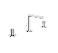 Vitra Mélangeur de lavabo Origin A42595 saillie 127 mm, avec garniture de vidage , montage à trois trous, chromé