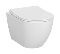 VitrA Pack WC Mia Round suspendu sans bride abattant Slim à fermeture douce 7510B003-6319