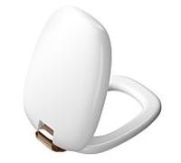 Vitra plural WC -siège 126-401-029 36,4x47,6x5cm, avec mécanisme de fermeture amortie, dégagement rapide, edelweiss/cuivre