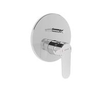 Vitra - Root Round mitigeur de douche à encastrer à levier, vendu sans corps d'encastrement, chrome (A42727EXP)