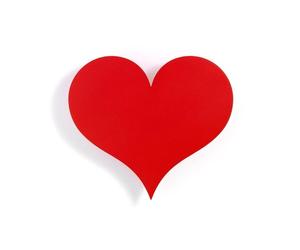 Vitra Sculpture Murale en Relief en Métal Petit Coeur/ Rouge