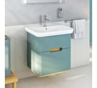 Vitra Sento ensemble de meubles lavabo 65876 63x48,5x68,5cm, 2 extensions complètes, vert fjord mat, décor