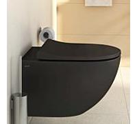Vitra Sento WC siège 130-083R419 38x45,2cm, Duroplast , avec soft close, noir mat