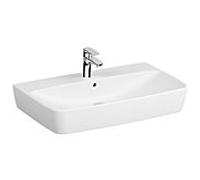 Vitra Shift vasque 7080B003-0001 80 x 49,5 cm, blanc haute brillance, trop-plein / trou de robinetterie au milieu